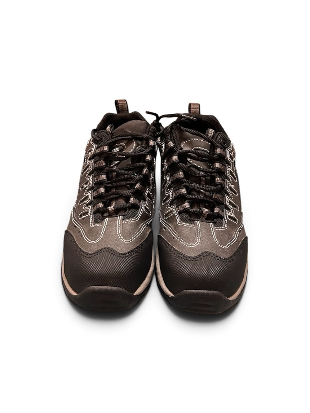 HyTest Men's Safety Toe Shoes Size 8 Brown Leather